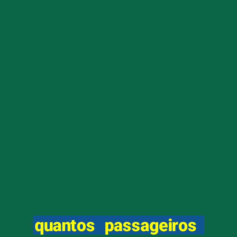 quantos passageiros cabem em um navio de cruzeiro